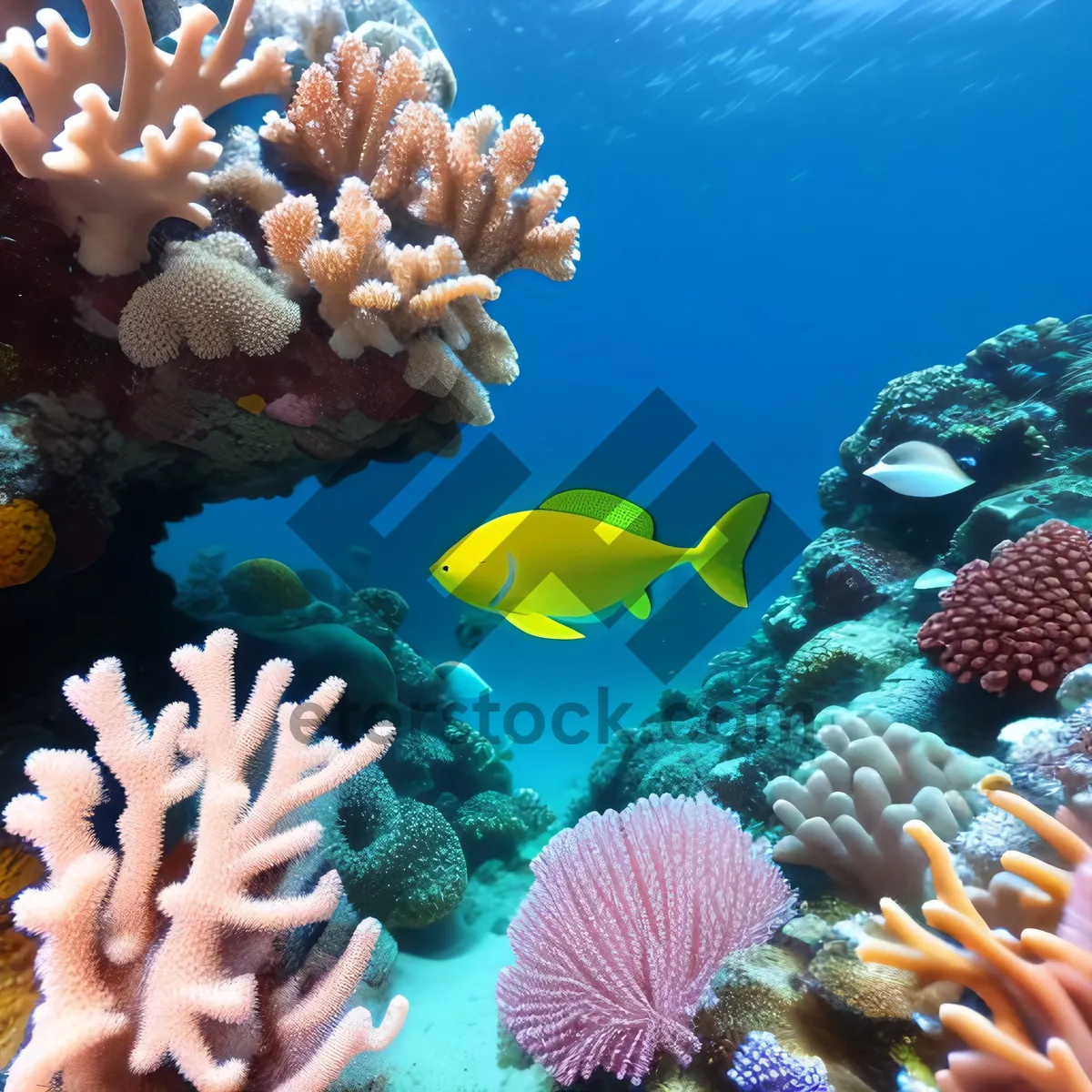 Picture of Vibrant Coral Reef Teeming with Dive-worthy Life