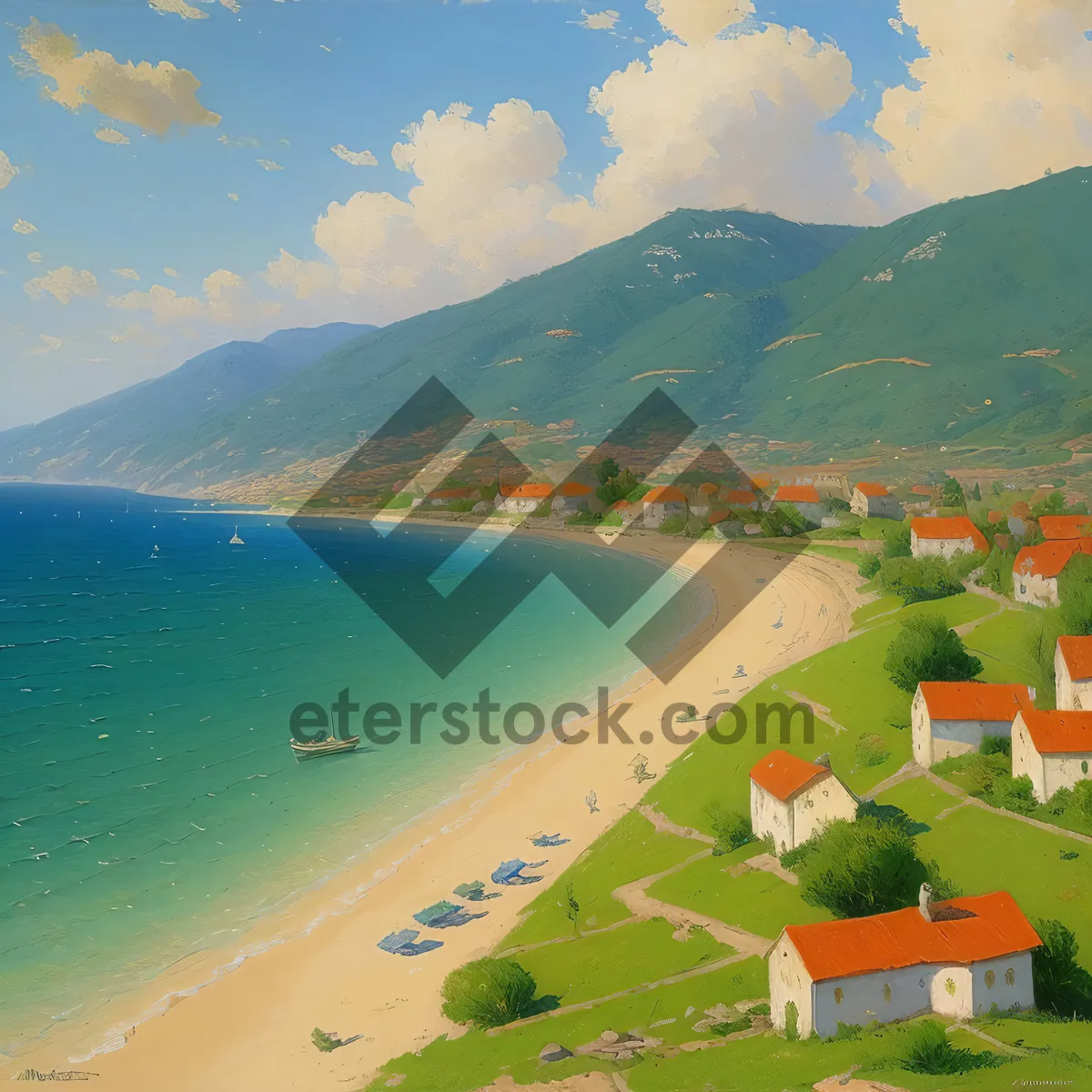 Picture of Serene Tropical Beachscape with Azure Waters