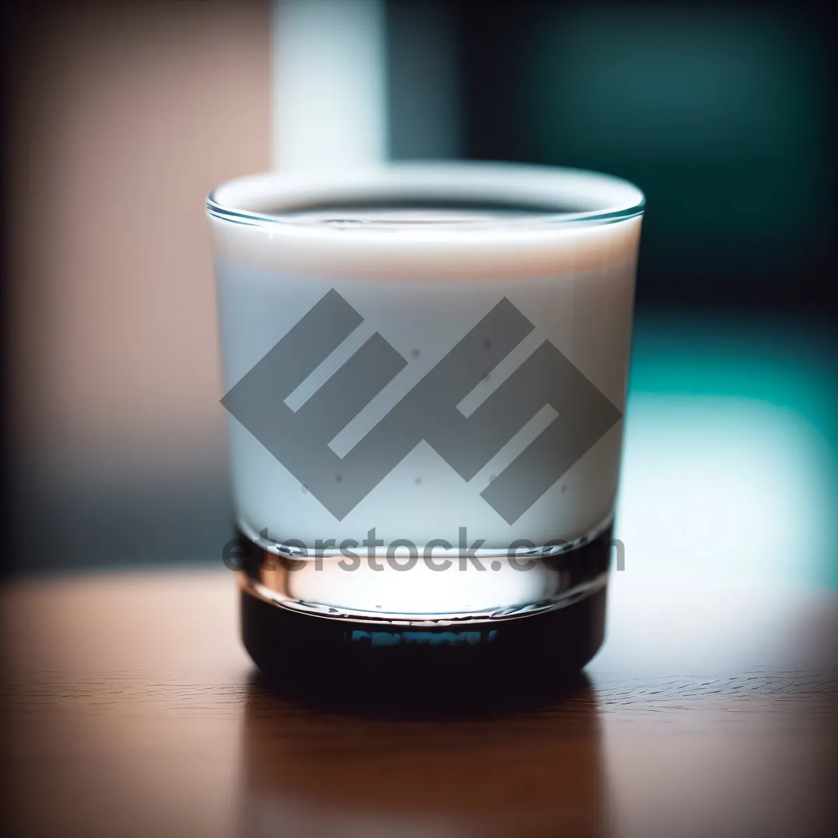 Picture of Delicious Morning Cappuccino in Glass Mug