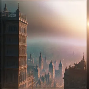 Iconic Victorian Clock Tower in Historic English City