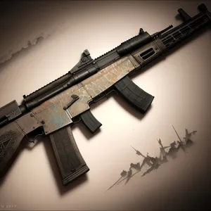 High-powered Military Assault Rifle with Precision