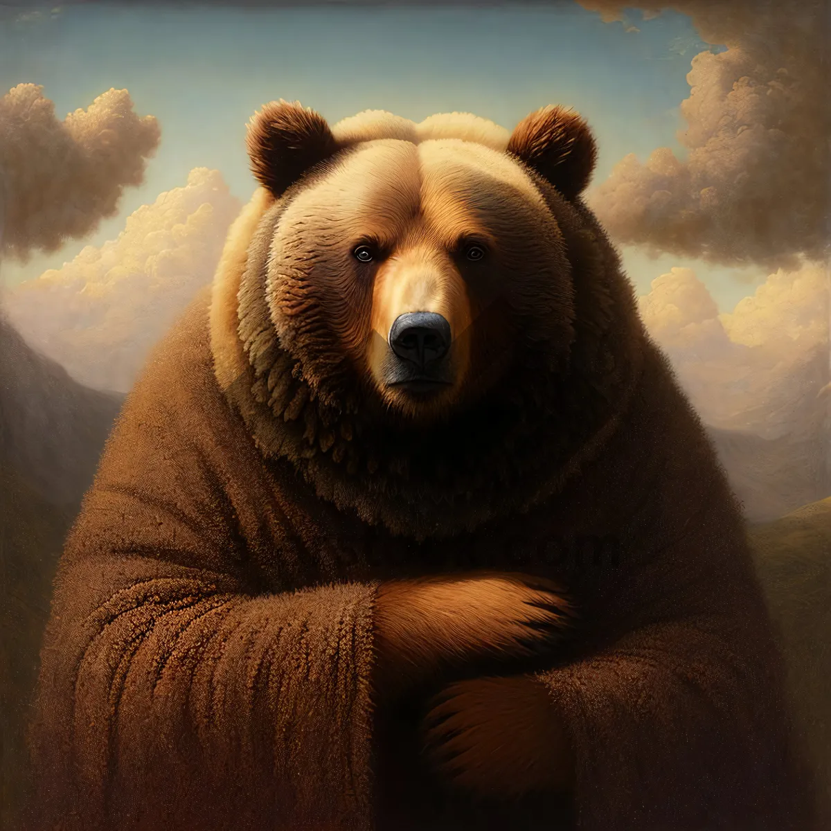 Picture of Majestic Brown Bear in the Wild