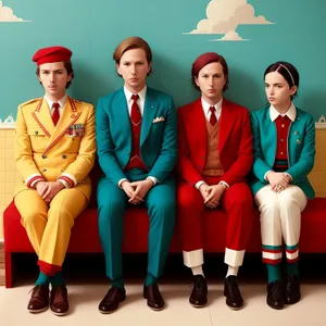 Smiling Business Professionals in Teamwork