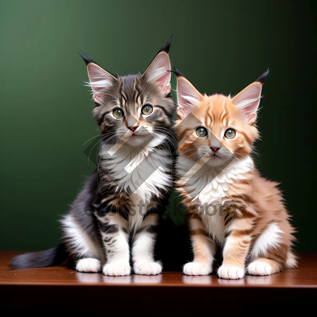 Picture of Charming Tabby Kitty with Adorable Whiskers