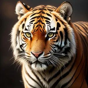 Striped Predator: Majestic Tiger Cat in the Wild