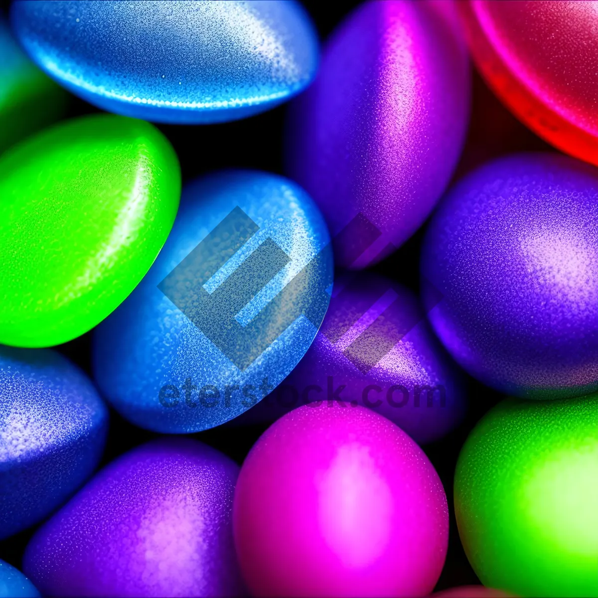 Picture of Colorful Almond Candy Easter Egg