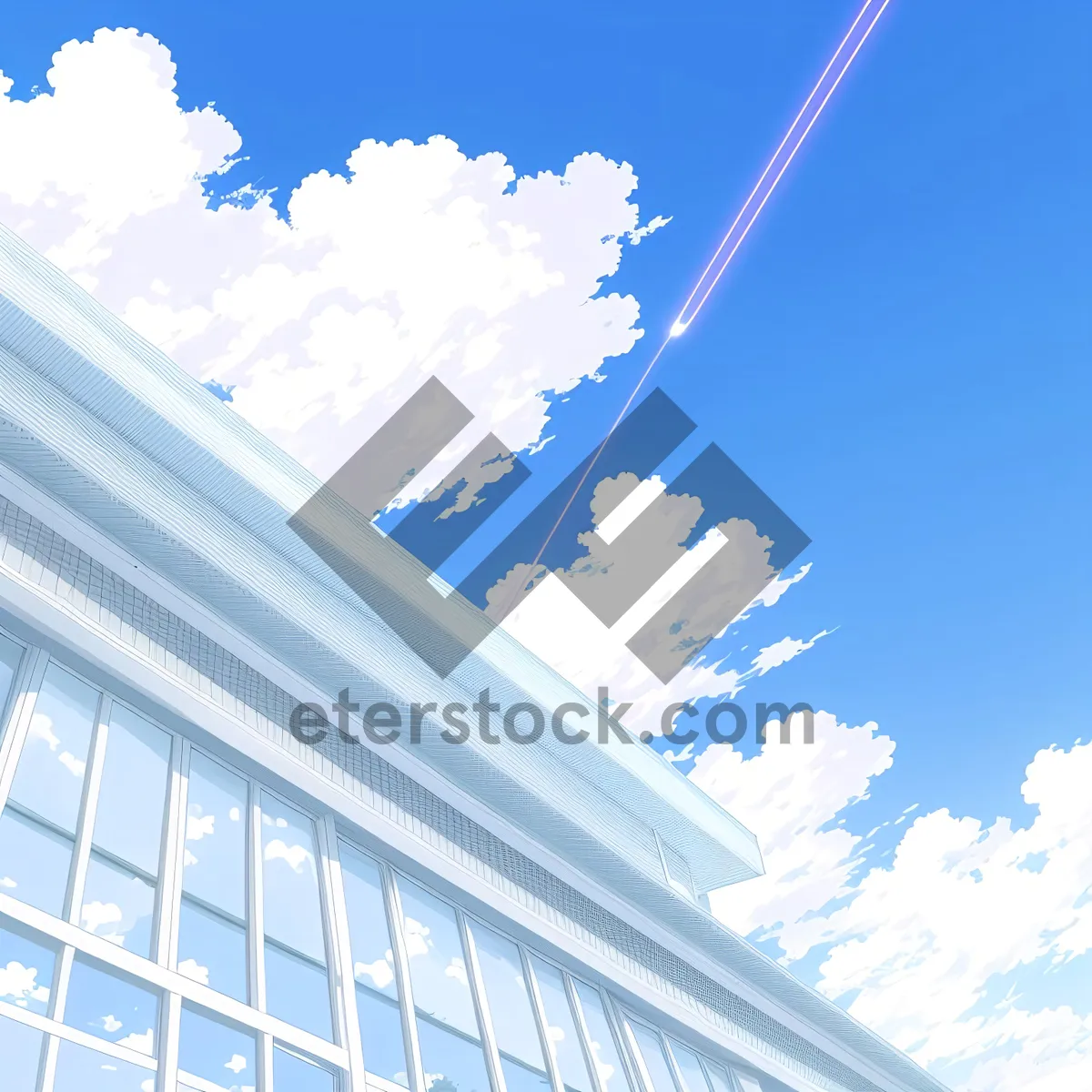Picture of Vibrant Cloudscape: Illuminating the Sky for Business