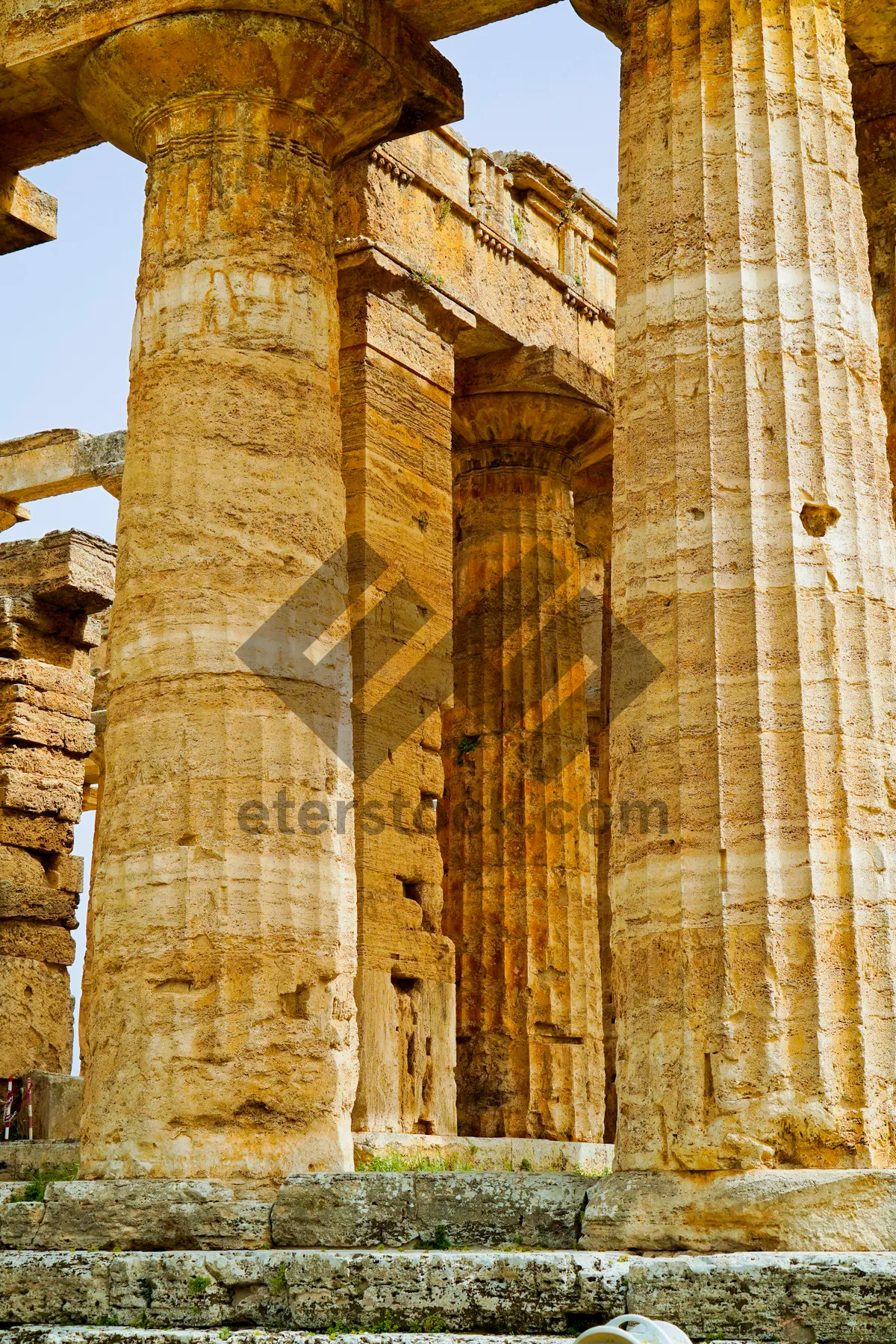 Picture of Roman Temple Ruins in Historic Landmark Cityscape