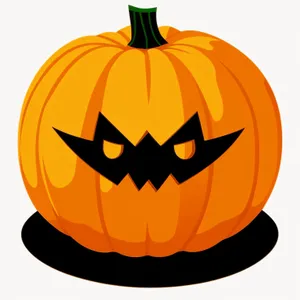Festive Autumn Pumpkin Cartoon Icon