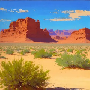 Majestic Desert Canyon Landscape