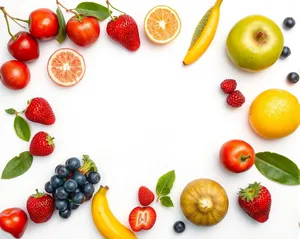 Assorted Fresh Fruits and Berries for Healthy Eating