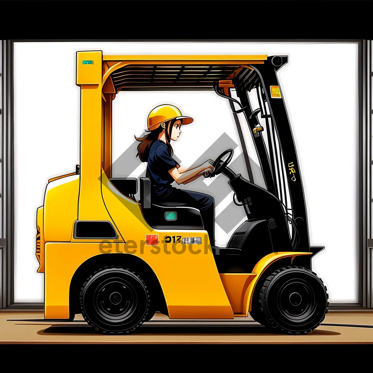 Picture of Industrial Heavy-Machinery Loader at Warehouse