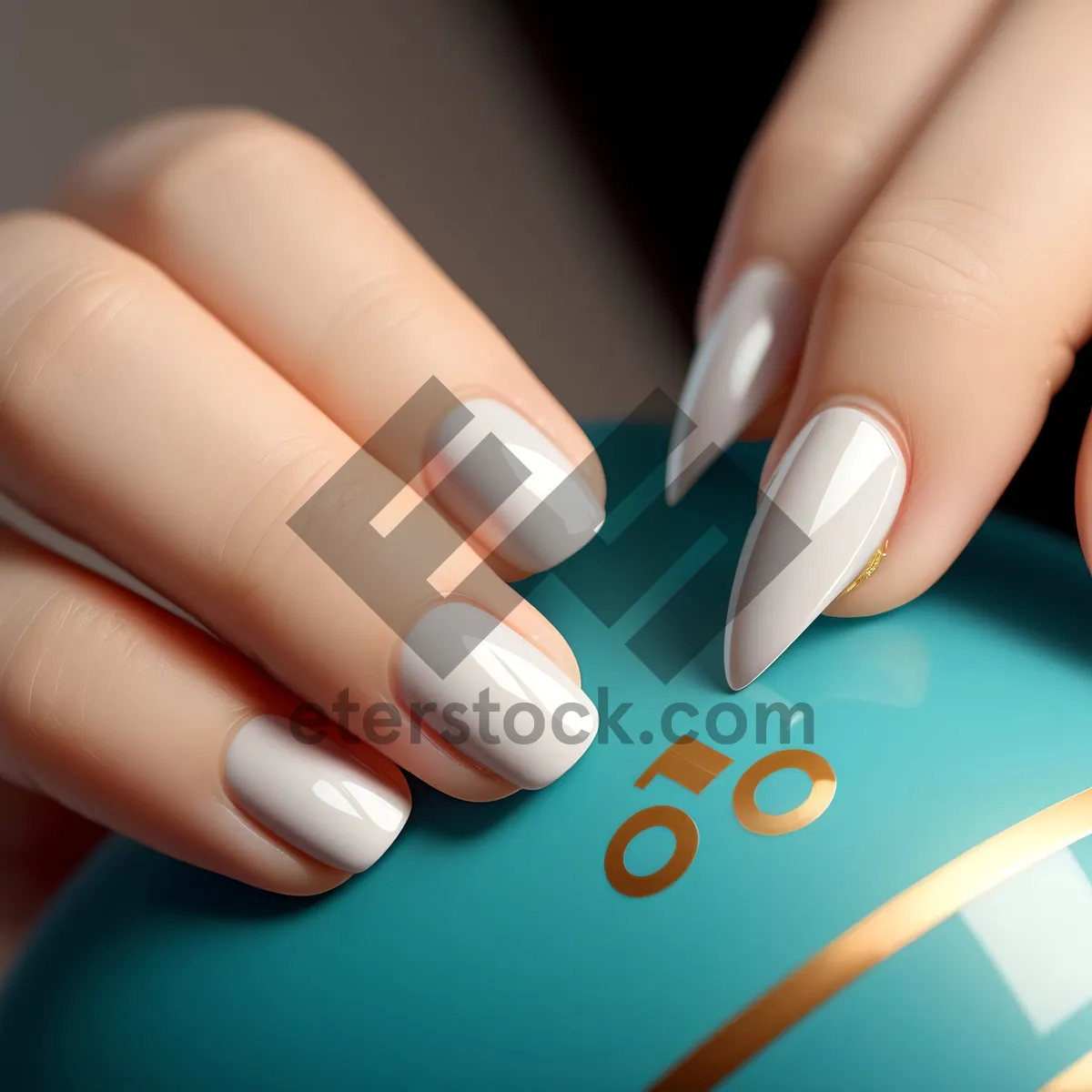 Picture of Manicured hand with beautiful nails