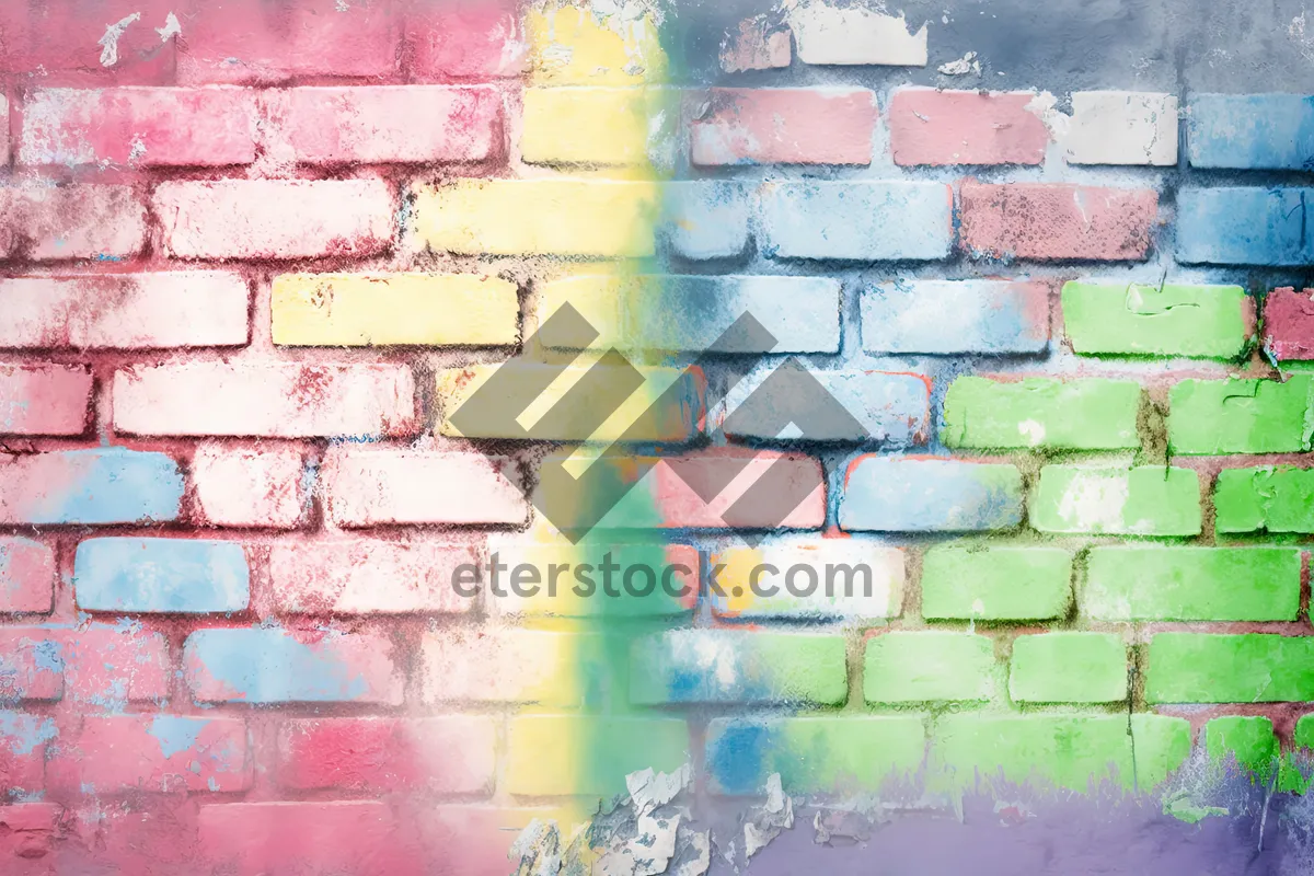 Picture of Vintage brick wall texture background in urban setting