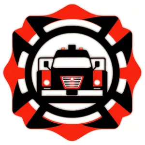 Fire Station Icon: Recognizable Symbol of Emergency Facility