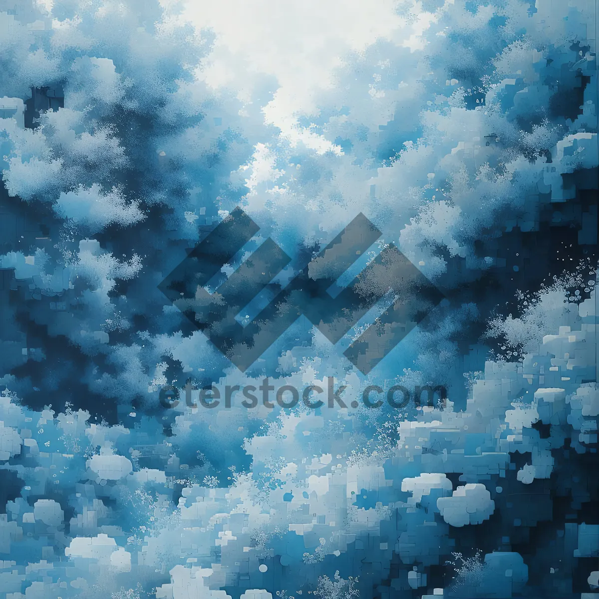 Picture of Frozen Crystal Sky in Bright Winter Fantasy