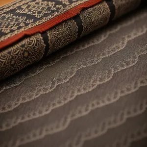 Cotton Lace Fabric with Intricate Textured Pattern