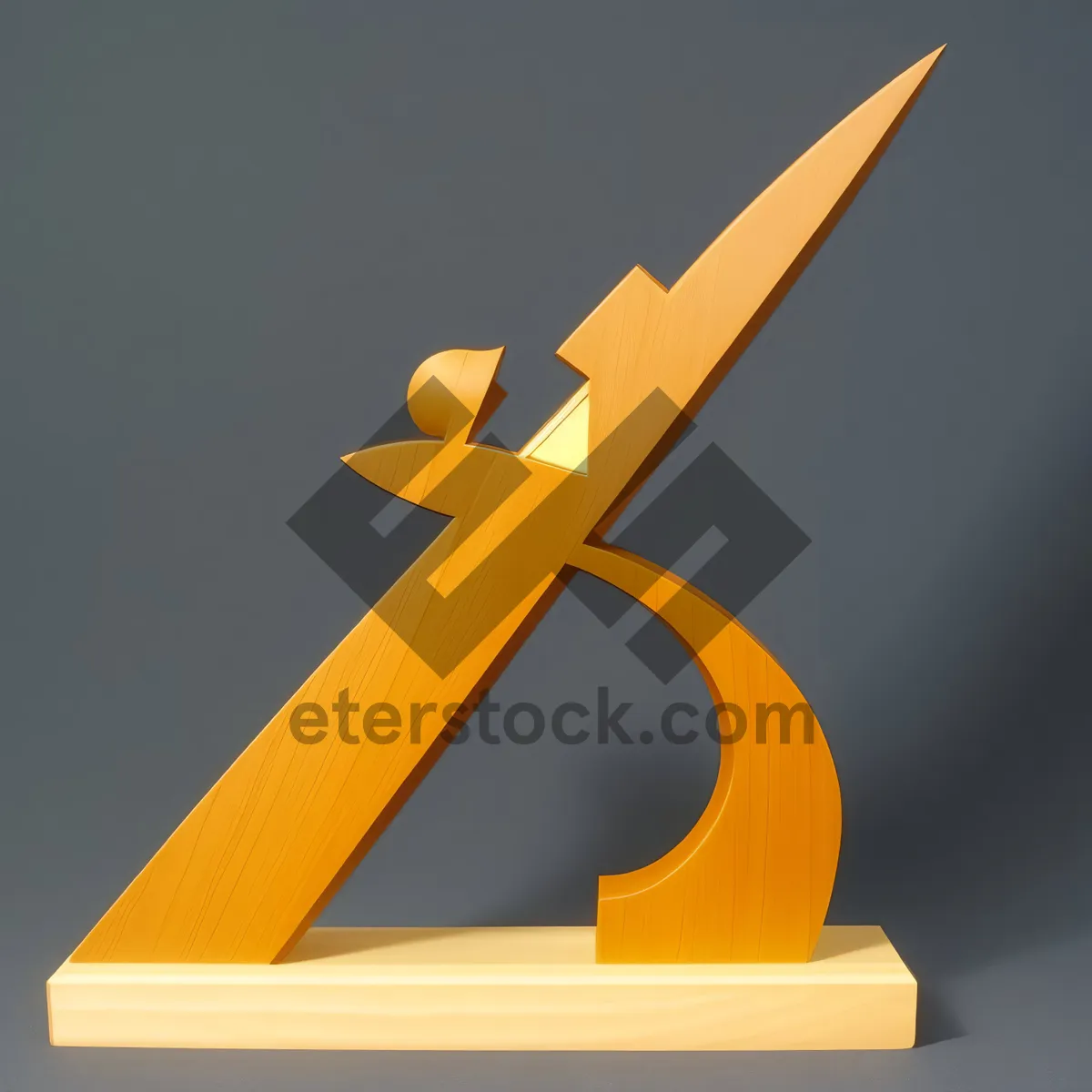 Picture of Precise Time Symbol - 3D Sundial Scissors