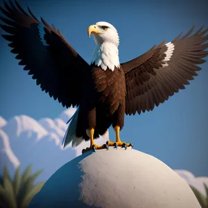 Majestic Bald Eagle Soaring in Wild Skies