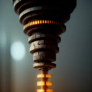 Financial Illumination: Coin-filled Money Lamp