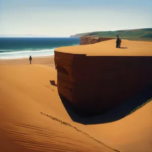 Sunset Dunes on an Island Beach