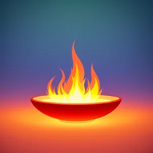 Shiny Heat Blaze Icon - Button Web Design