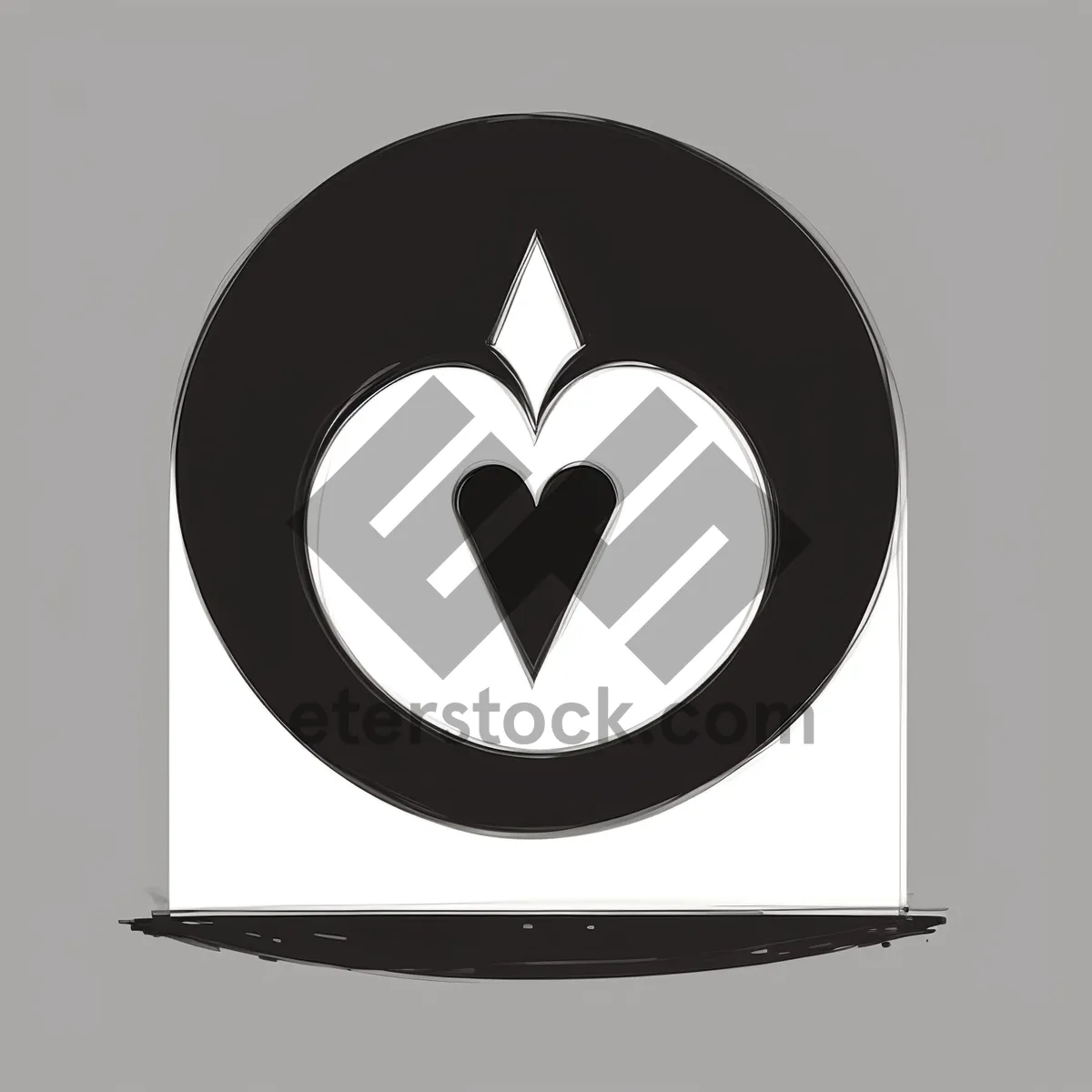 Picture of Shiny Metallic Black Modern Button Icon