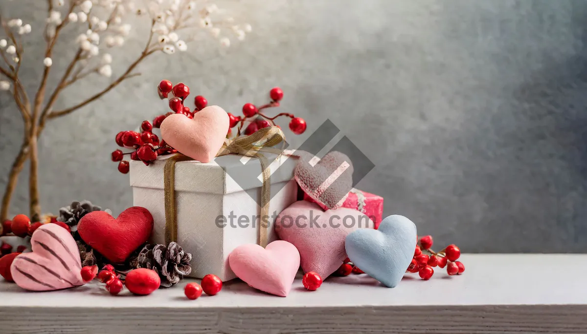 Picture of Holiday Flower Decor with Rose and Bangle