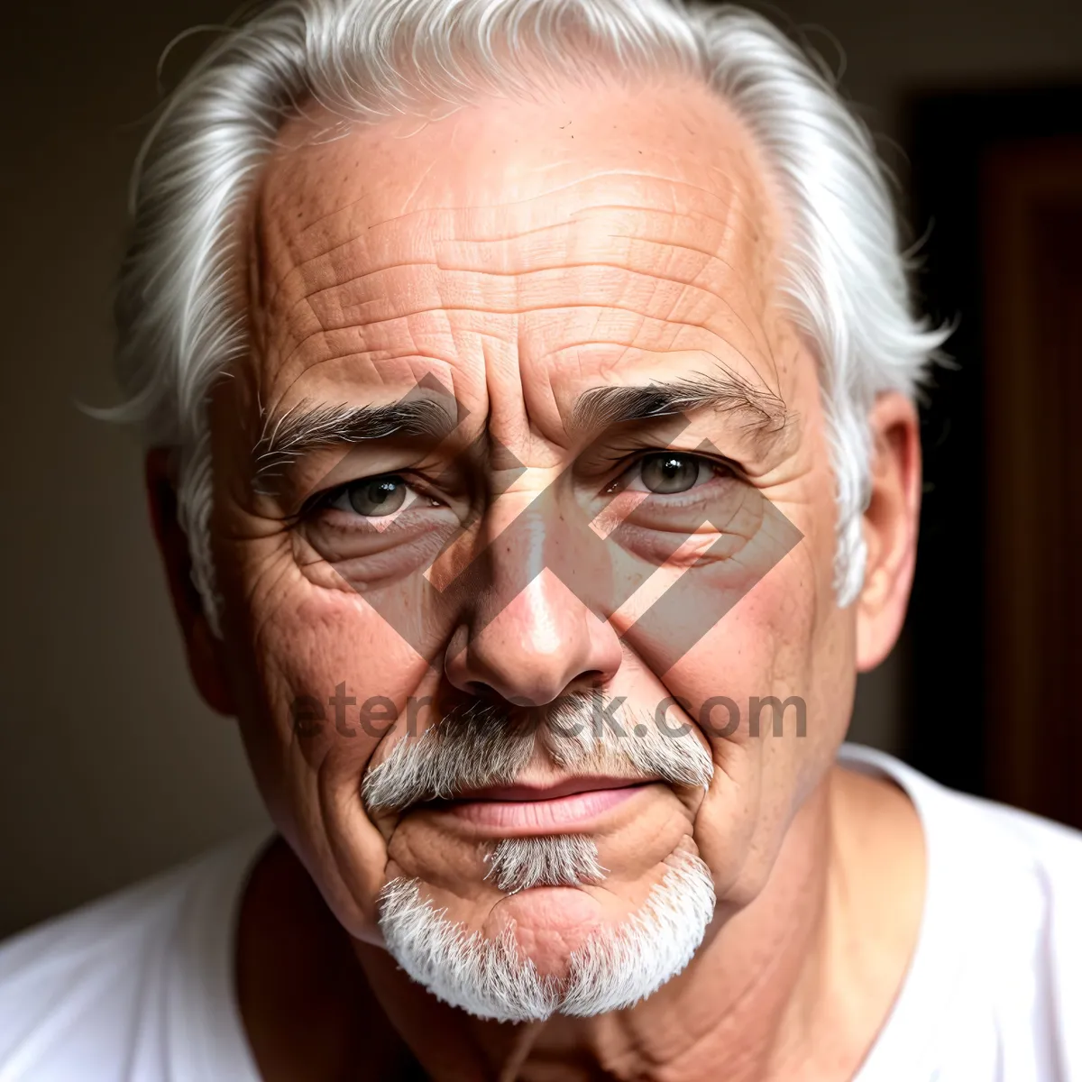 Picture of Happy senior businessman with gray hair and a smile