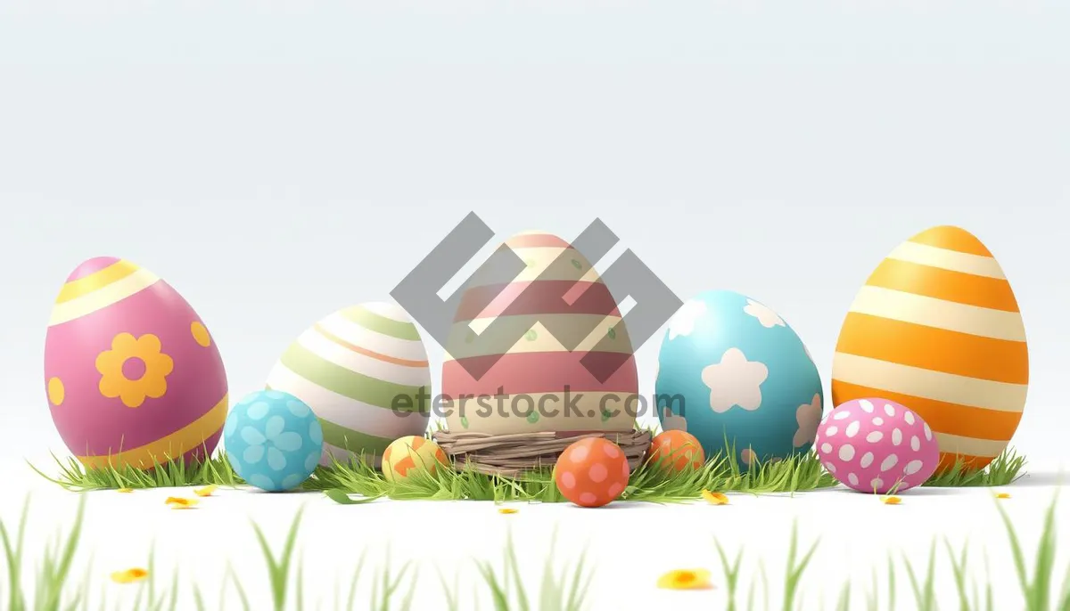 Picture of Easter Bunny Egg Design Symbol Sphere Celebration Ball.