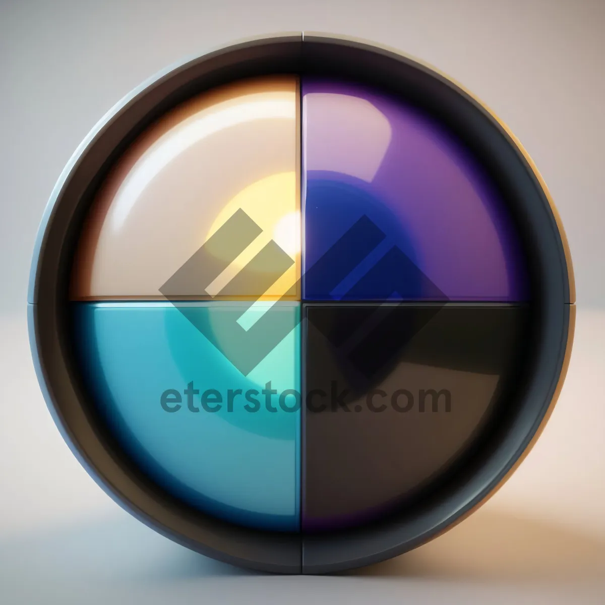 Picture of Glassy Button Set: Bright, Shiny, and Modern Icons