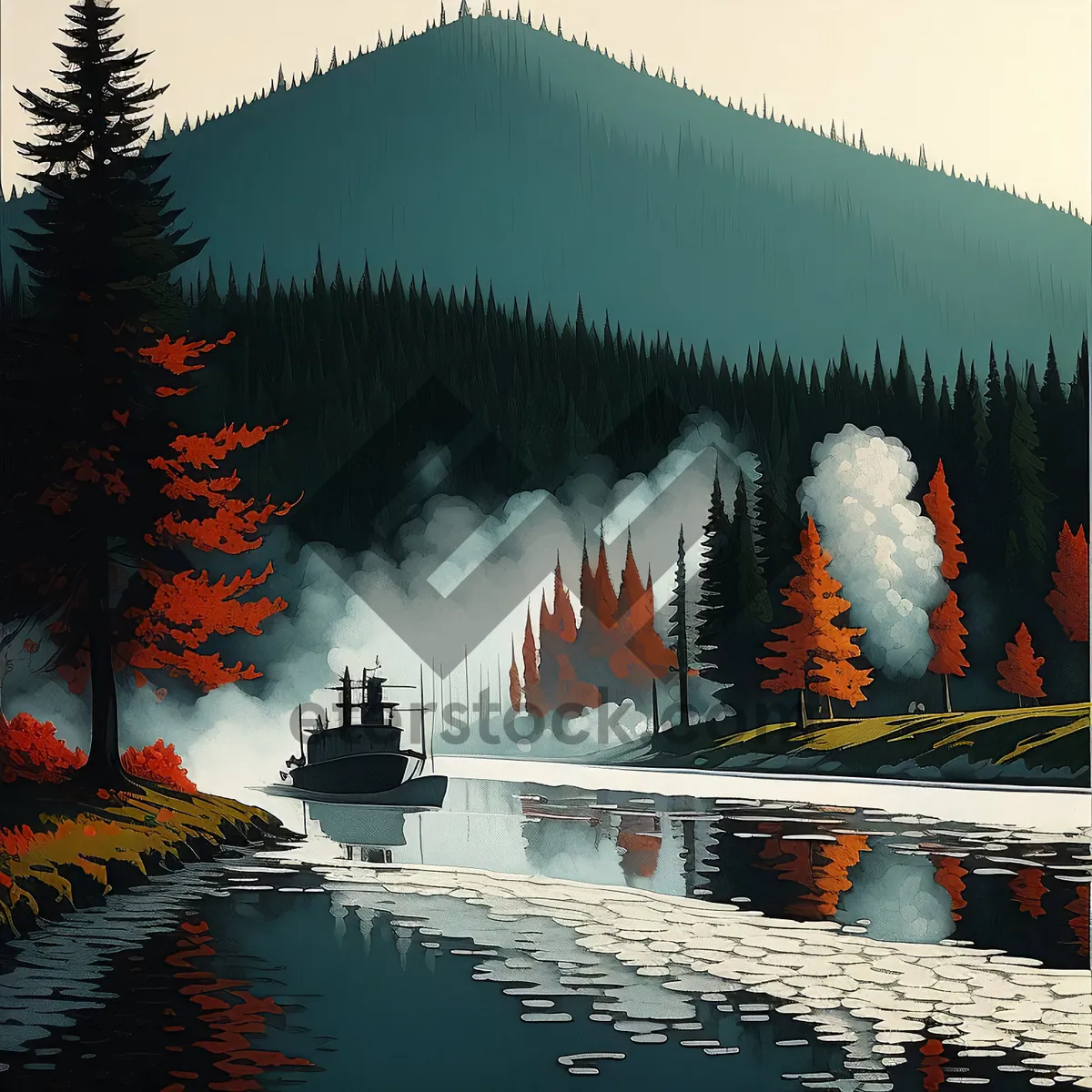 Picture of Riverside Resort with Mountain Views and Reflections