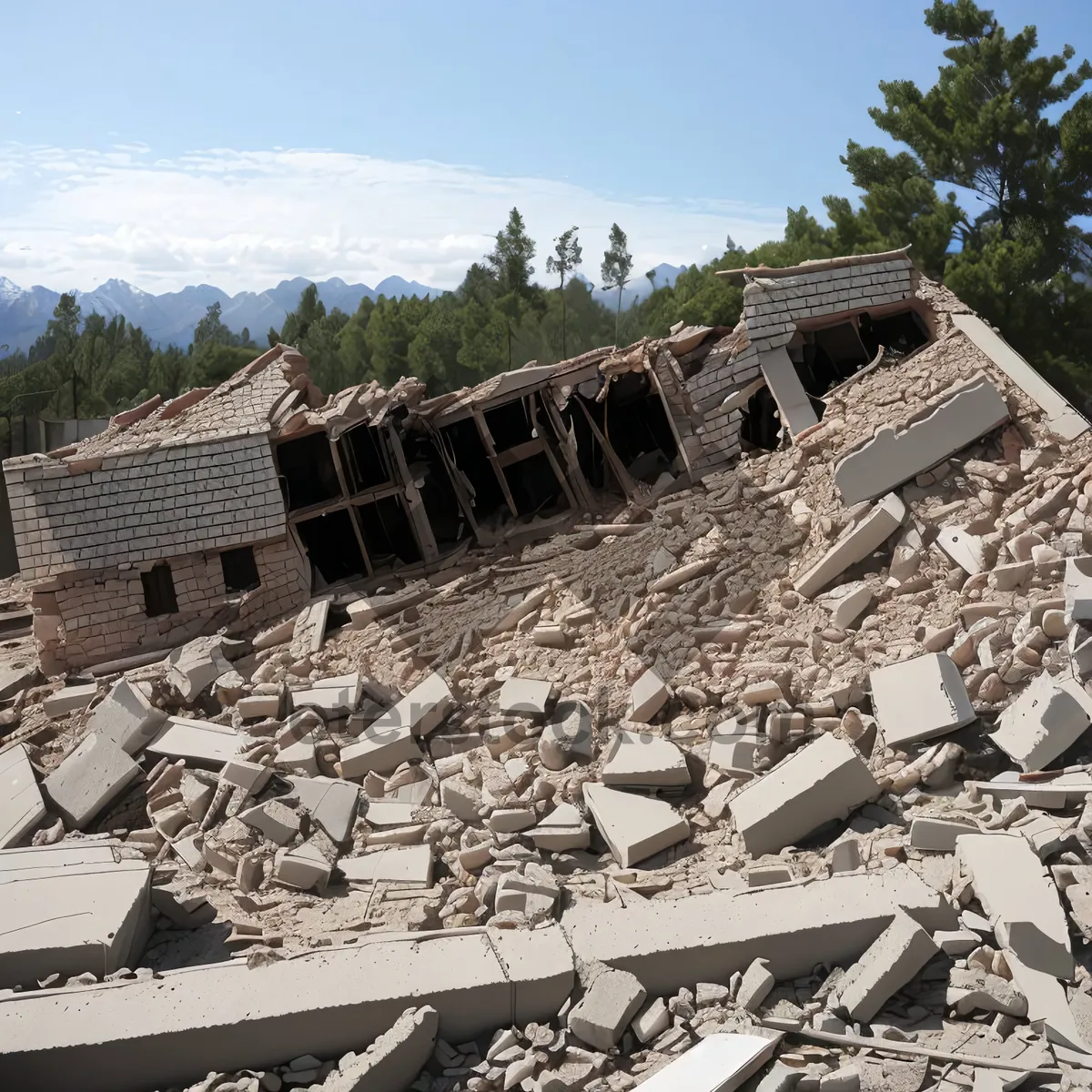 Picture of Ancient Stone Church in Mountain City: Historical Roofing Marvel