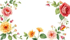Floral Summer Silhouette Graphic Design - Pink Flower Pattern