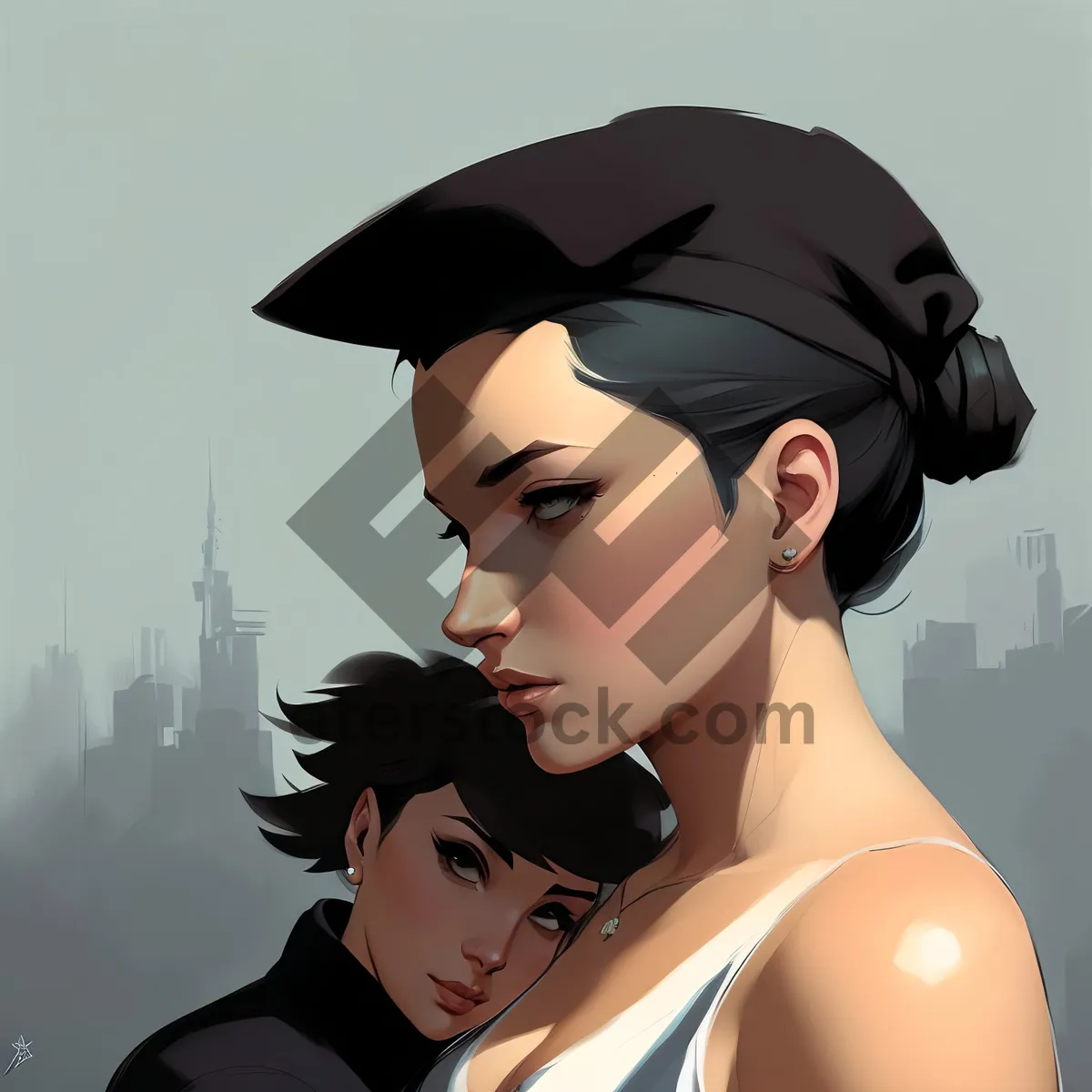 Picture of Smiling Graduate with Cap and Gown