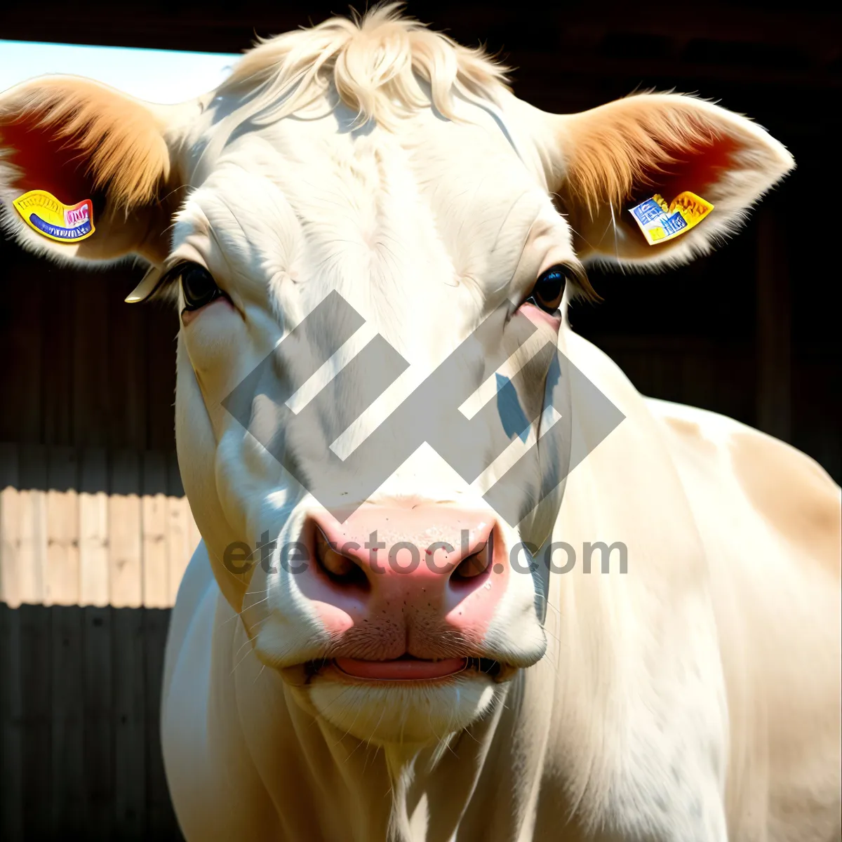 Picture of Cattle Dance on Farm in Masked Attire