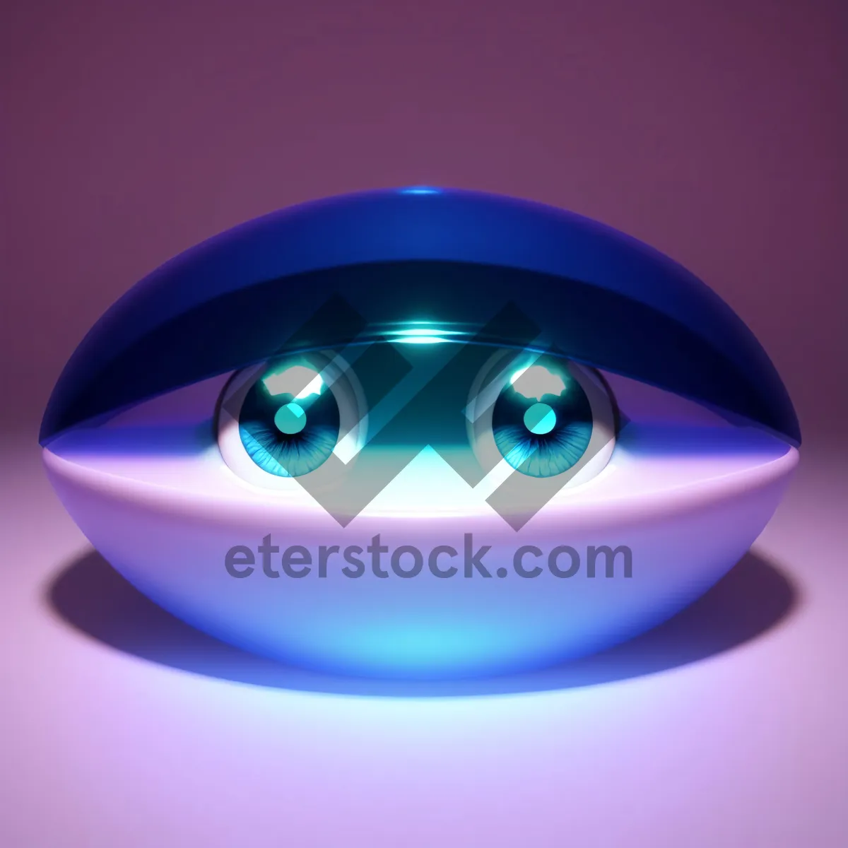 Picture of Shiny Round Button Icon with Glass Design