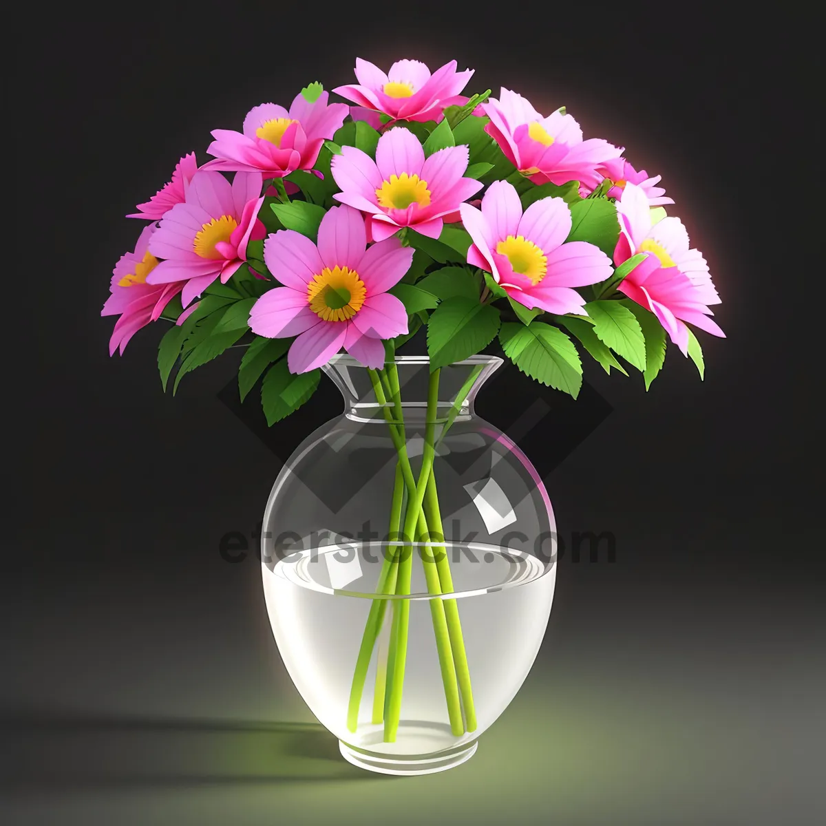 Picture of Vibrant Spring Bouquet in Pink and Yellow