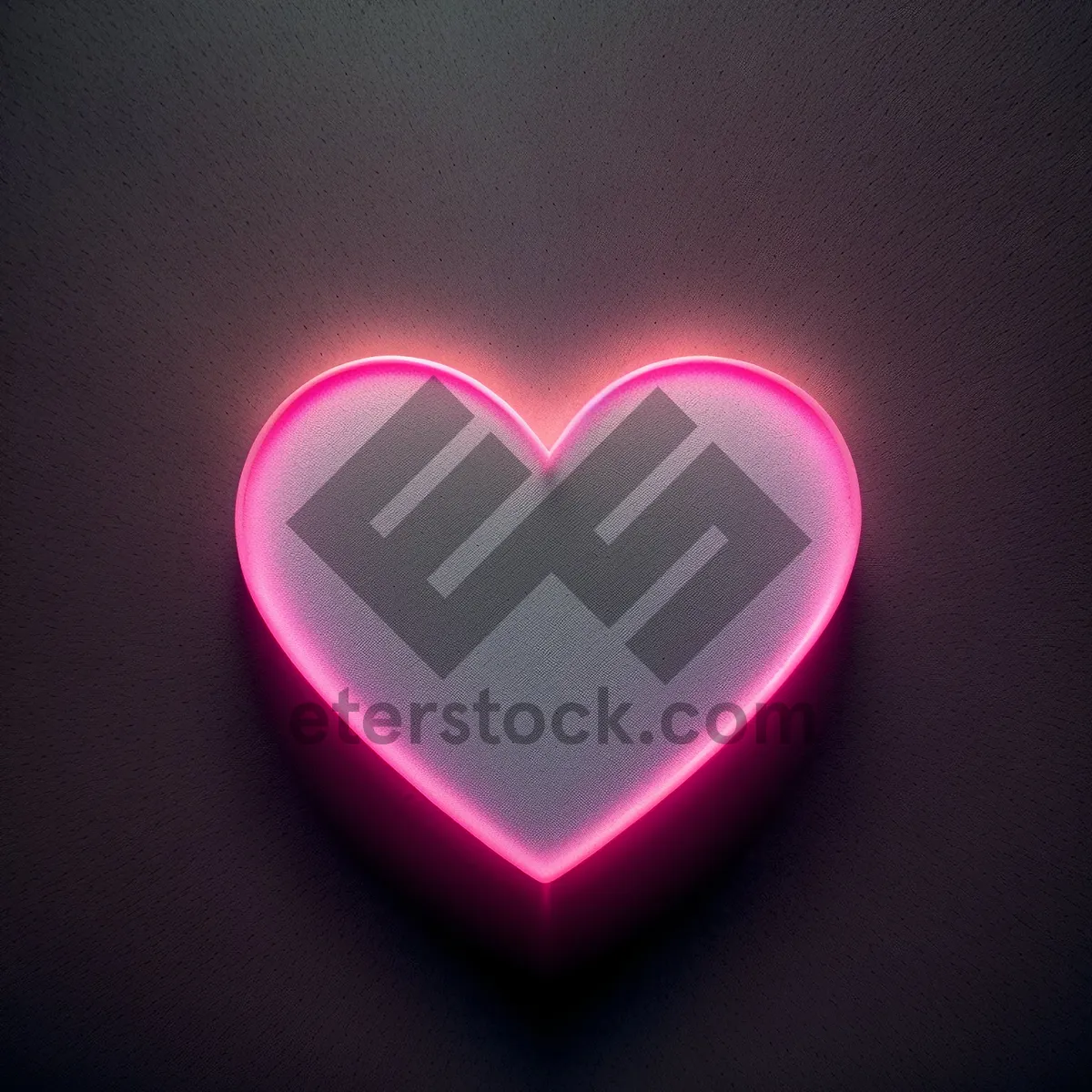 Picture of Futuristic Love: Glowing Glass Heart Pattern Creation