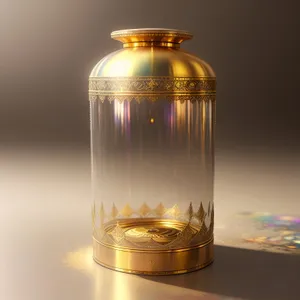 Transparent Liquid Perfume Bottle - Glass Container