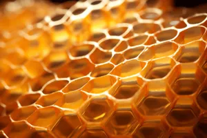 Textured honeycomb pattern design wallpaper