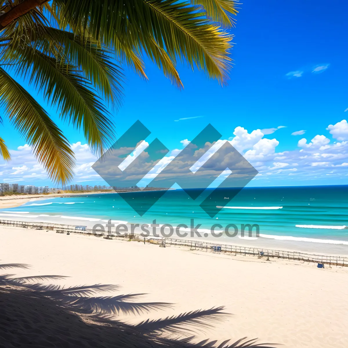 Picture of Tranquil Tropical Paradise: Turquoise Waters and Sandy Shores