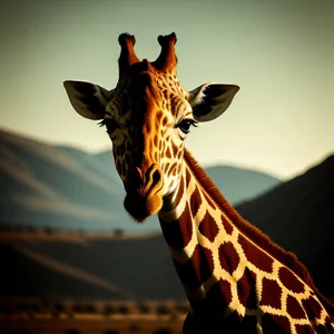 Wilderness Giraffe: Majestic Safari Park Mammal