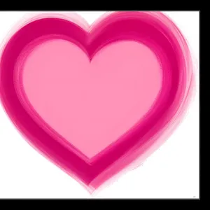Love Gem: Artful Heart Icon in Vibrant Foil Design