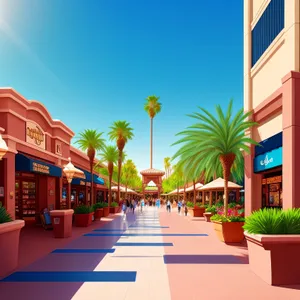 Luxurious Palm Beach Resort Paradise