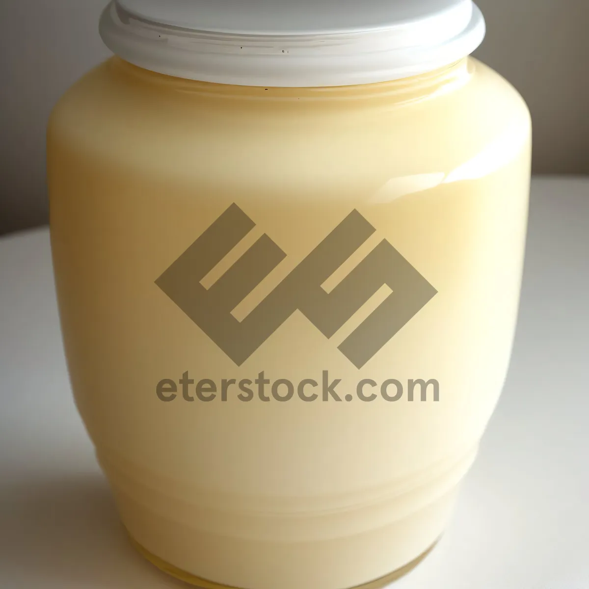 Picture of Fresh and Healthy Glass Jar of Milk