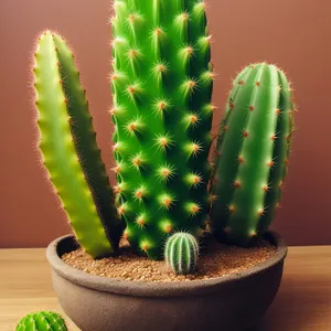 Prickly Desert Cactus in Pot