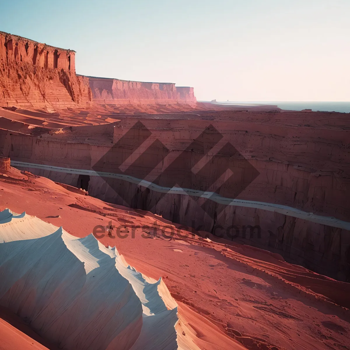 Picture of Southwest Scenic Canyon Landscape with Majestic Mountains