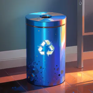 Metal Waste Container for Chemical Pollution