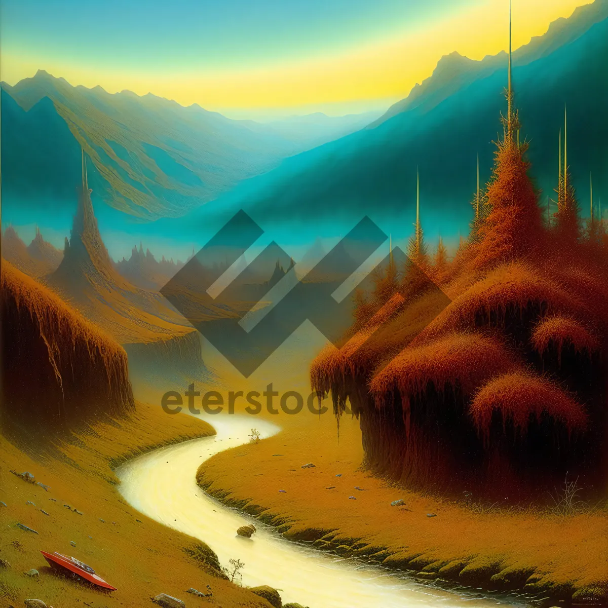 Picture of Golden Horizon: A Serene Coastal Sunset